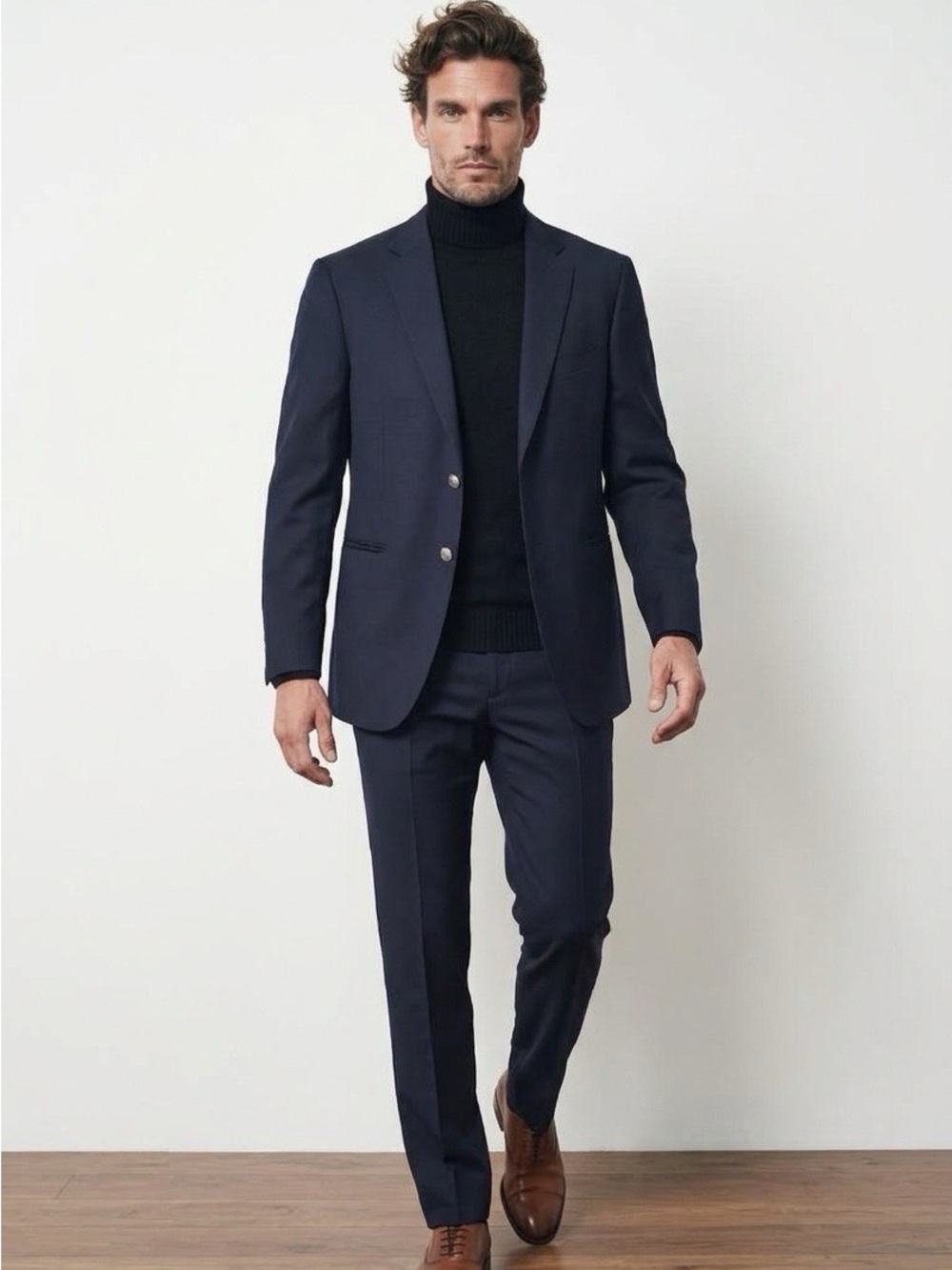 Jeffery Bartlett Custom Clothiers Navy Blazer‎